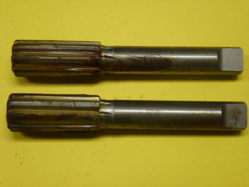 Lot of (2) wendt &amp; sons carbide tipped reamers, 1.2525&#034;, 1&#034; round shanks for sale