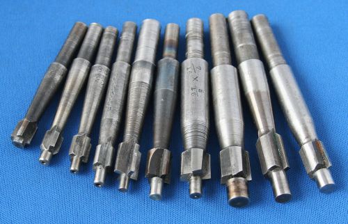 10 hs counterbore bits machinist lot gunsmith clockmaker aircraft lathe tool lot for sale