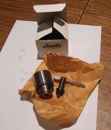 Jacobs drill chuck #  7BA 3/8-24 New in box 0-1/4 WITH KEY