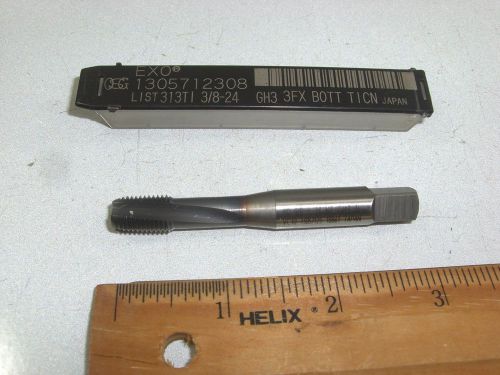Osg exo 3/8-24 gh3 ticn coated bottom 3-flute tap  (1 pc) for sale