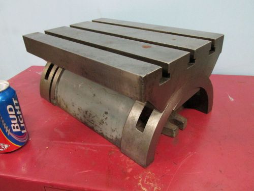 TILTING TOP ANGLE PLATE, 10&#034; x 15&#034;, HD CAST IRON,  USED.