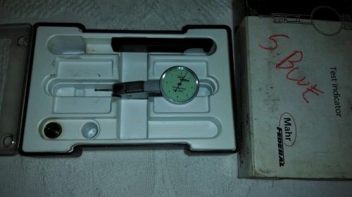Mahr Federal Dial Test Indicator Mahr test  .0001&#034;  with Case and Accessories