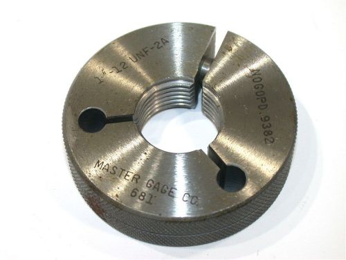 Master gage co. no go thread ring gage 1&#034;-12-unf-2a for sale