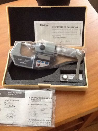 Mitutoyo 293-725-10 0-1&#034; digital micrometer for sale