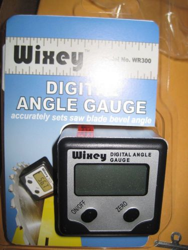 Digital angle gage protractor inclinometer gauge accurate measuring wixey wr300 for sale