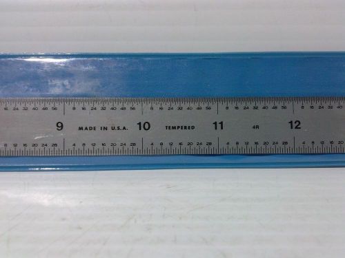 Pec tools 018-401 18&#034; 4r flexible tempered rule. 8ths,16ths,32nds,64ths(ls195-1) for sale