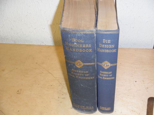 ASTE 1ST EDITION DIE DESIGN AND TOOL ENGINEER HANDBOOKS 1949 1955 MACHINIST BOOK