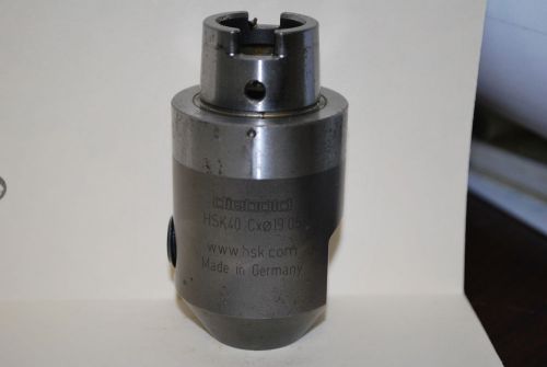 German Made Diebold Endmill Holder, HSK40-Cx 19.05