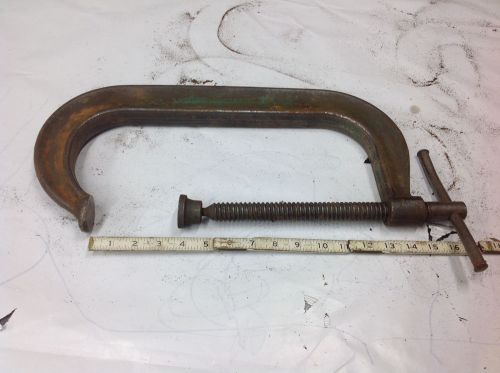 Williams 412 Deep Throat Heavy Duty C-Clamp  4&#034; to 12&#034; Opening USED
