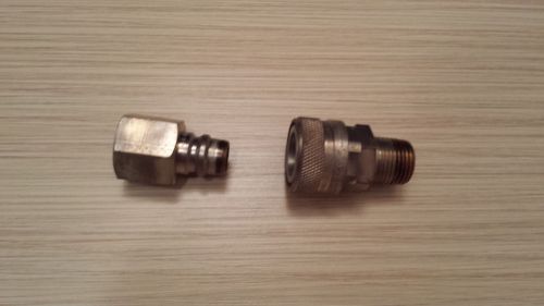 Swagelok B-QF8-B-8PM and B-QF8-S-8PF quick connect  1/2 &#034; brass