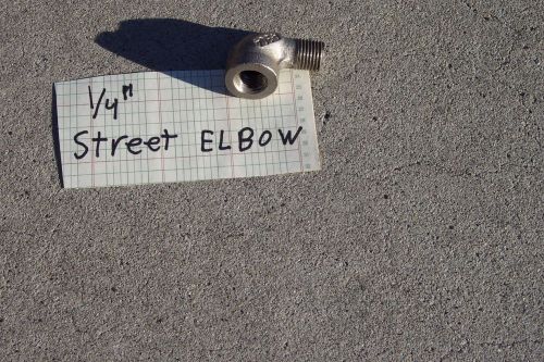 Street elbow 1/4&#034; stainless steel 150# npt (two for one ) for sale