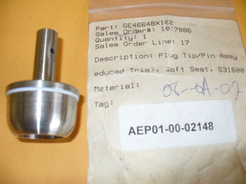Fisher parts, plug tip/pin assy. p/n ge46648x102. for sale