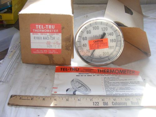 Tel-tru : aa575r-6 in stem, 0-200 deg.c 1/2&#034; npt temperature probe for sale