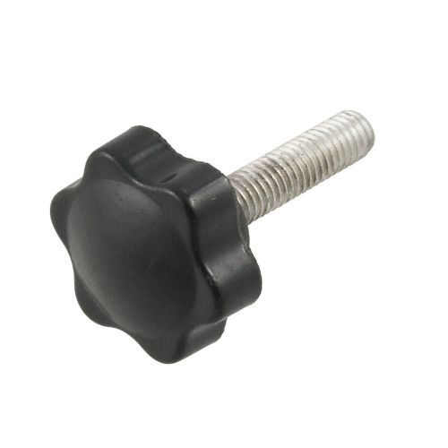 Handware black plastic head cap bolt 6mm x 25mm thread metal screws for sale