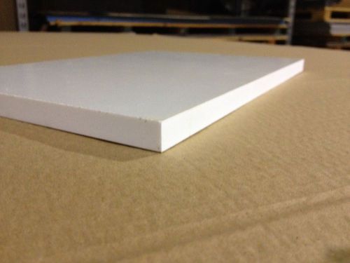 12&#034; X 24&#034; 12mm 1/2&#034; thick White Palight PVC Closed Cell Expanded Sheet