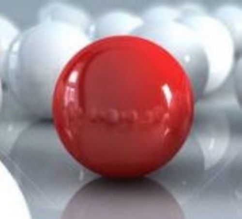 Acrylic ball .500&#034;  diameter opaque  red 200  solid red balls  15462-7 for sale