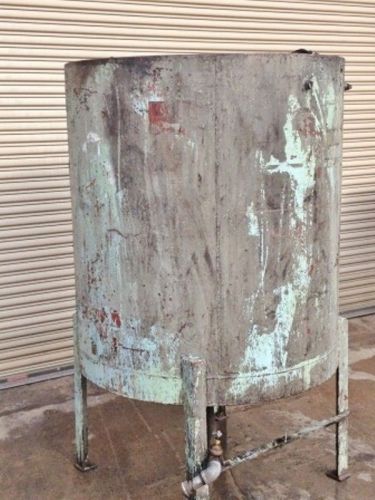 400 gallon jacketed carbon steel tank with coned bottom for sale