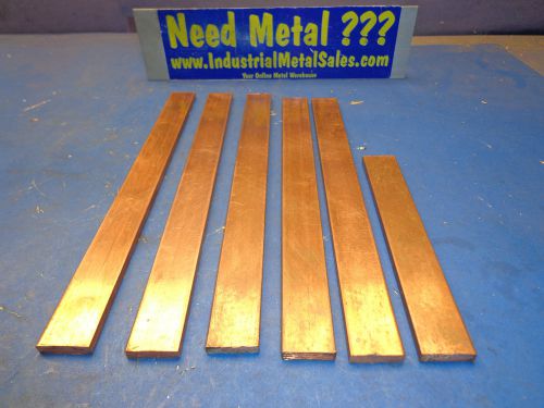 110 copper flat bar 1/4&#034; x 1&#034;  6 piece combo pack --&gt; free shipping !!! for sale
