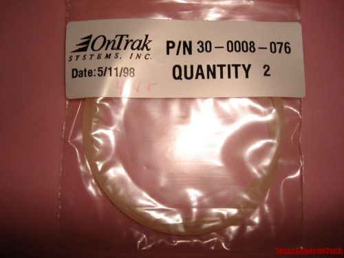 Ontrak 30-0008-076 lam research - 2 1/2&#034; wax o-ring seal - new - lot of 2 for sale