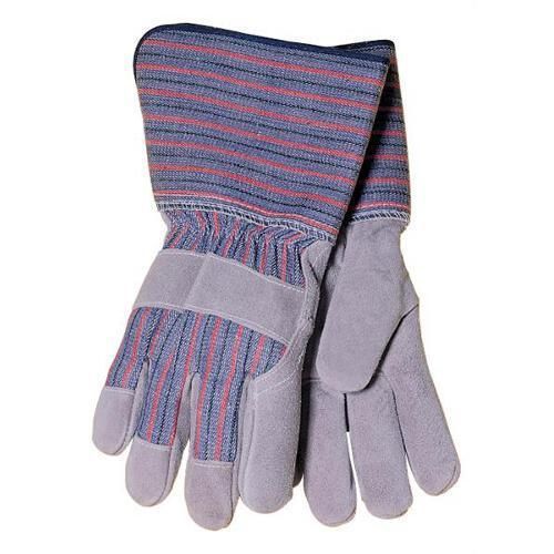 Tillman 1509 Economy Cowhide/Canvas Back Work Gloves, Long Cuff, Large|Pkg.12