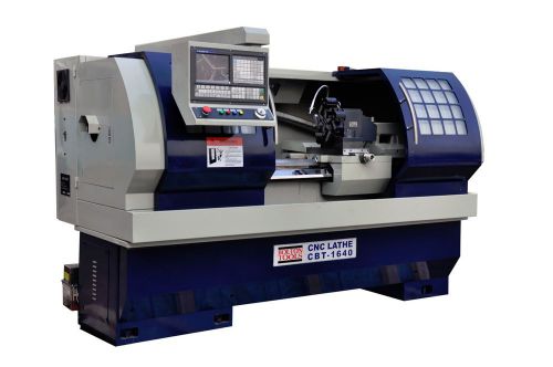 16x40 cnc lathe w/6 position tool post 2 3/8 bore free 3 jaw hydraulic chuck for sale