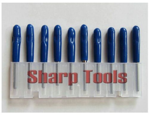 10pcs flat bottom cnc router bits cutting carving tools 1/8 20°30°45°60°90° for sale