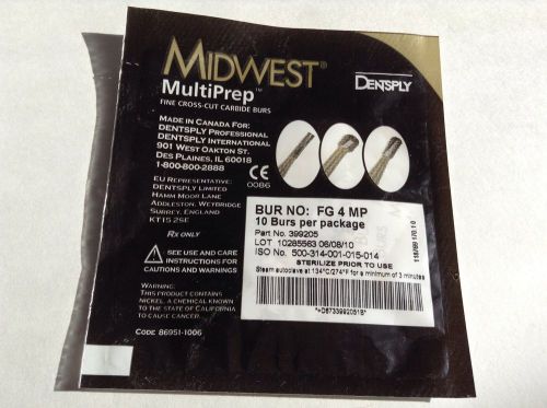 Midwest carbide burs fg 4 mp 10 pack for sale