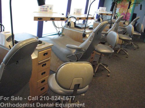 Full dental stations unitek 3m, cabinet, patient chair, light, &amp; doctor&#039;s chair for sale