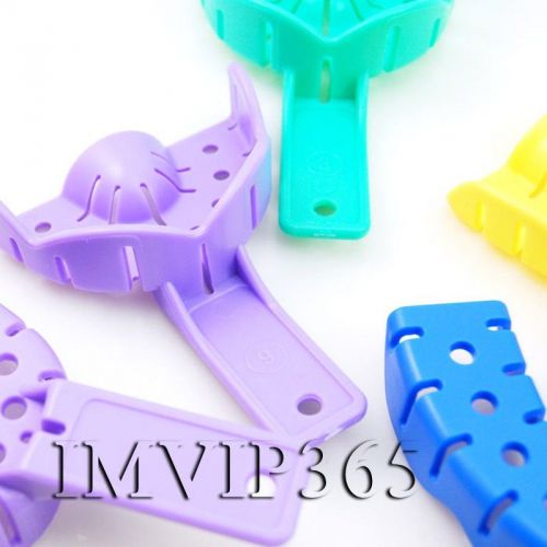 NEW 10 Pcs (5 Pairs) Reusable Colored Dental Impression Trays Sets Free Shipping