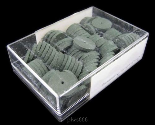 5 boxes new dental lab polishing wheels silicone polishers rubber disk green for sale