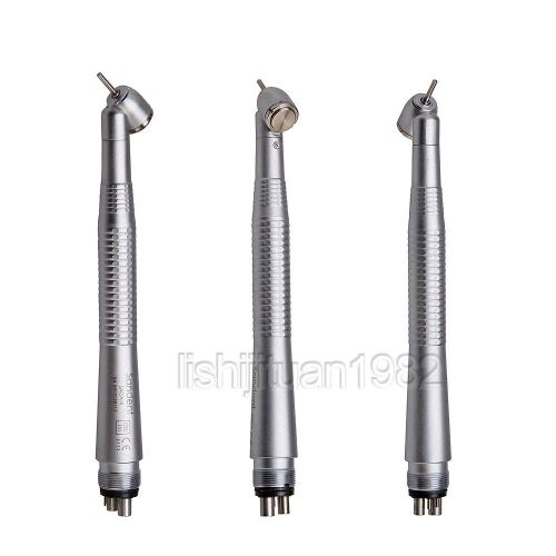 3* dental high speed surgical 45 degree handpiece push button 4 hole air turbine for sale
