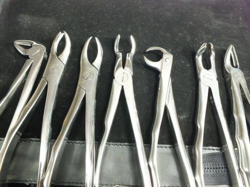 Dental 7 Forceps Wisdom Molors Anatomical ADDLER German Stainless Rust Proof War