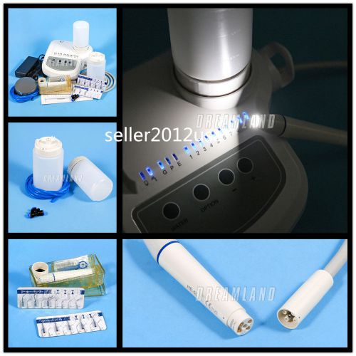 Dental Ultrasonic Scaler 2 Water Bottles LED Fiber Optic Handpiece fit EMS Tips