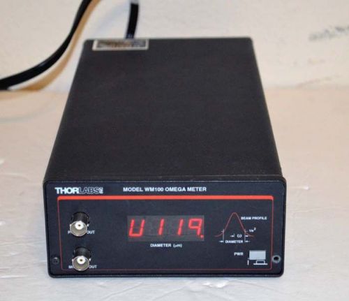 THORLABS WM100 Omega Meter Lase Beam Profile Controller 100-120VAC, 60Hz