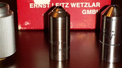 In-Box Ernst Leitz Wetzlar HM 6.3 40x A 0.70 Microscope Objective Lens &amp; Cover