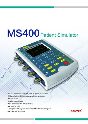 Multi-parameter Patient Simulator  ECG IBP RESP TEMP SW CONTEC MEDICAL SYSTEM