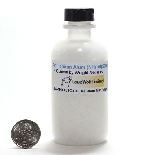 Ammonium Alum  Ultra-Pure (99.9%)   4 Oz  SHIPS FAST from USA