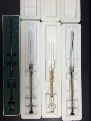 Hamilton co. and vici glass syringes (4 total) for sale