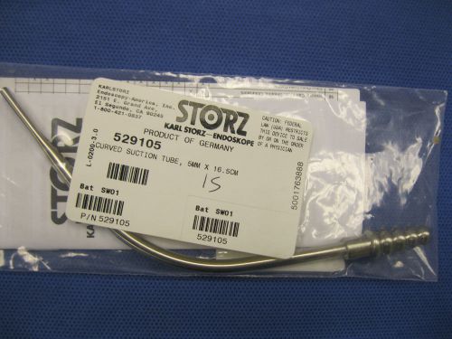 NEW KARL STORZ 529105 CURVED SUCTION TUBE , 5mm X 16.5cm