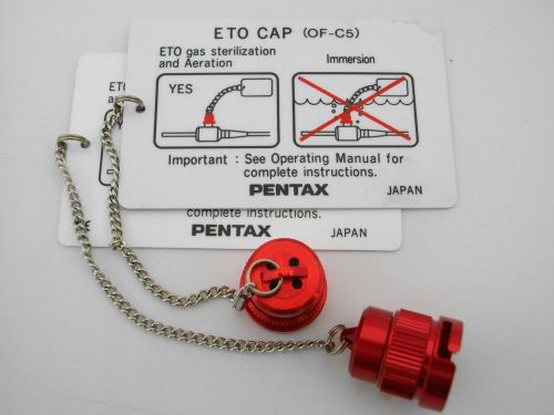 Lot of 2 pentax of-c5 scope vent cap for eto gas sterilization and aeration used for sale