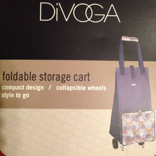 DIVOGA Foldable Storage Cart w/ Wheels