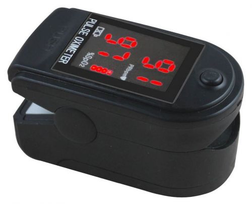 US Pulse Oximeter Finger Tip Blood Oxygen SpO2 Monitor FDA CE  CMS50DL Black
