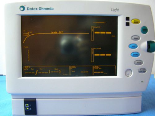 1:unit datex ohmeda light patient monitor for sale