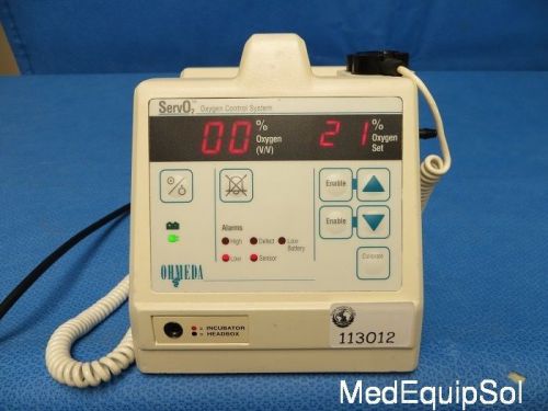 Ohmeda servo02 oxygen control system for sale