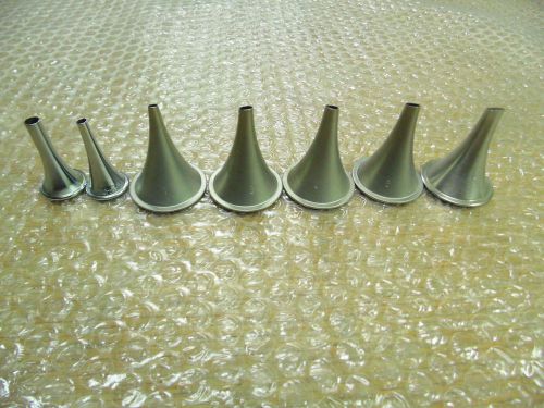 Lot of 7 Assorted Sizes V Mueller and Miltex Farrior Speculum Set