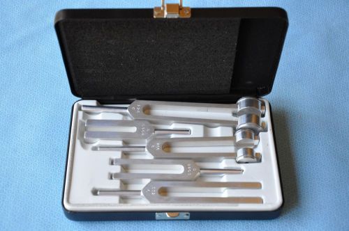 Miltex tuning fork set includes forks c128, c256, c512, c1024, c2048 in one case for sale