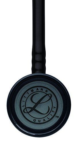 3M Littmann Classic II S.E. Stethoscope, Brass-Finish Chestpiece, Black Tube, 28