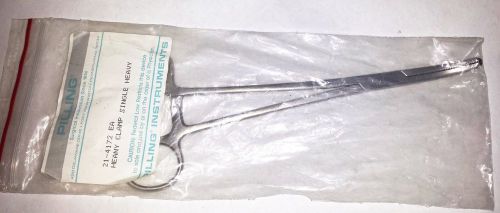 PILLING GYN HEANEY HYSTERECTOMY Forceps # 21-4172 Heavy jaws, single groove