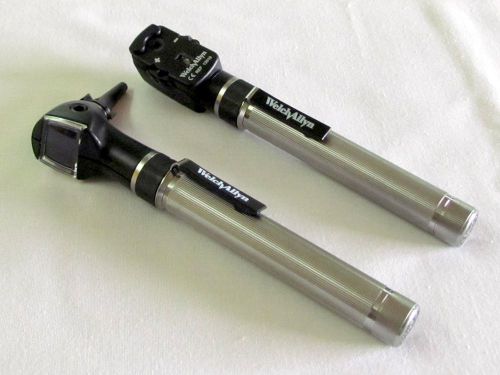 Welch allyn 2.5v mini pocketscope otoscope ophthalmoscope set # 92820, hls ehs for sale
