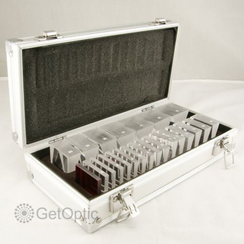 Optical prism bar set 22 piece aluminium case for sale